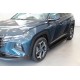 Бокові пороги Shining Black (2 шт., Алюміній) для Hyundai Tucson NX4 2021- рр