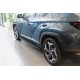 Бокові пороги Shining Black (2 шт., Алюміній) для Hyundai Tucson NX4 2021- рр