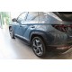 Бокові пороги Shining Black (2 шт., Алюміній) для Hyundai Tucson NX4 2021- рр