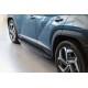 Бокові пороги Shining Black (2 шт., Алюміній) для Hyundai Tucson NX4 2021- рр