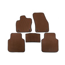 Коврики EVA (Ollspase, 2 ряда, Коричневый) для Volkswagen Tiguan 2016-2023 гг