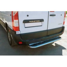 Задняя подножка (нержавейка) для Opel Movano 2010-2021 гг