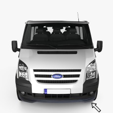 Передняя Lip накладка ESA (2006-2014, черная) для Ford Transit