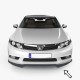 Передняя Lip накладка ESA (черная) для Honda Civic Sedan X 2016-2021 гг