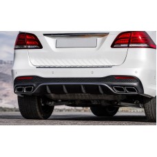 Задній дифузор для GLE (дизайн GLE63) для Mercedes GLE/ML сlass W166 2011-2018 рр