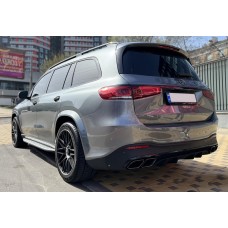 Задній дифузор з насадками BlackEdition (дизайн GLS63) для Mercedes GLS X167