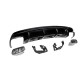 Задний диффузор Black (дизайн CLA45 с насадками) для Mercedes CLA C117 2013-2019 гг