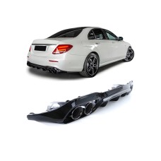 Задний диффузор с насадками (Дизайн E53) для Mercedes E-сlass W213 2016-2023 гг