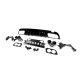 Задний диффузор с насадками (Дизайн C43) для Mercedes C-сlass W205 2014-2021 гг