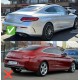 Задний диффузор с насадками на выхлоп (для Coupe Design AMG43) для Mercedes C-class W205 2014-2021 гг
