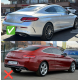 Задний диффузор с насадками (для coupe дизайн AMG43) для Mercedes C-сlass W205 2014-2021 гг