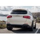 Задний диффузор с насадками Black (Дизайн AMG63) для Mercedes GLC X253 2015-2022 гг