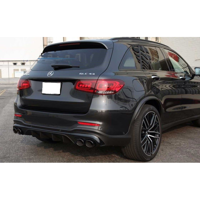 Задний диффузор с насадками (Дизайн AMG43) для Mercedes GLC X253