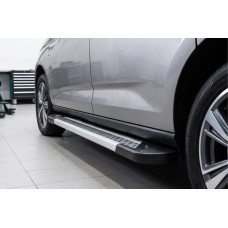 Бокові пороги Vision New Grey (2 шт., Алюміній) Максі база для Ford Connect 2021- рр