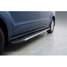 Боковые Подножки Duru (2 шт., Алюминий) Стандартная база для Ford Connect 2021- гг