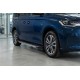 Боковые пороги Bosphorus Grey (2 шт., алюминий) Макси база для Ford Connect 2021- гг