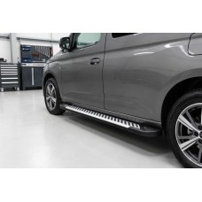 Бокові пороги Line (2 шт., Алюміній) Максі база для Ford Connect 2021- рр