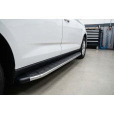 Боковые Подножки Fullmond (2 шт., Алюминий) Макси база для Ford Connect 2021- гг
