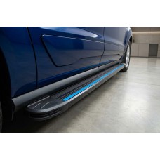 Бокові пороги Maya Blue (2 шт., Алюміній) Максі база для Ford Connect 2021- рр
