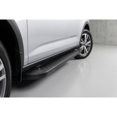 Бокові пороги Allmond Black (2 шт., Алюміній) Максі база для Ford Connect 2021- рр