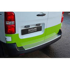 Накладка на задний бампер OmsaLine Нержавейка Длинная База для Opel Zafira Life 2019- гг