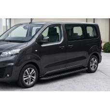 Боковые Подножки Tayga Black (2 шт., Алюминий) M – Средняя Колесная База для Opel Vivaro 2019- гг