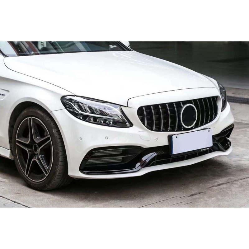 Передній бампер в зборі (AMG C63-designs 2018-2021) для Mercedes C-сlass W205 рр