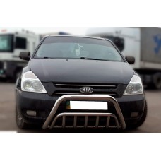 Передняя Дуга WT002 (2006-2013, Нержавейка) для Kia Carnival