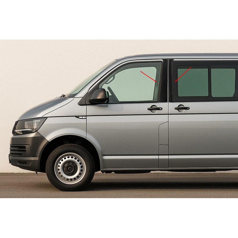 Накладки на дверные стойки EuroCap для Volkswagen T5 2010-2015 гг