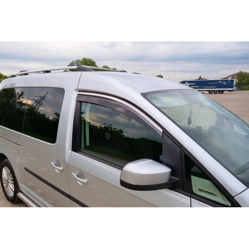 Вітровики з хромом Niken Luxury (2 шт) для Volkswagen Caddy 2004-2010 рр