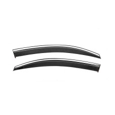 Ветровики с хромом Niken Luxury (2 шт) для Volkswagen Caddy 2004-2010 гг