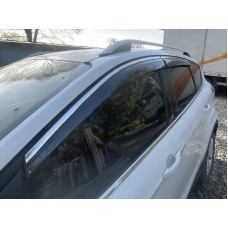 Ветровики с хромом Niken Luxury (4 шт) для Ford Kuga/Escape 2013-2019 гг