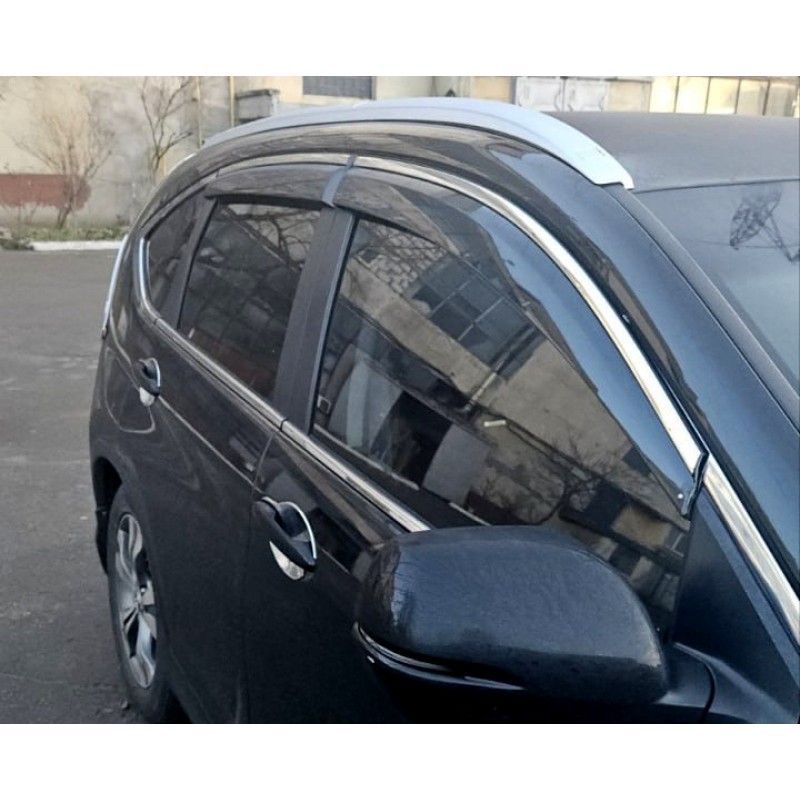 Вітровики з хромом Niken Luxury (4 шт) для Honda CRV 2012-2016 рр