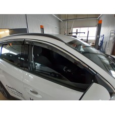 Ветровики с хромом Niken Luxury (4 шт) для Hyundai Tucson NX4 2021- гг
