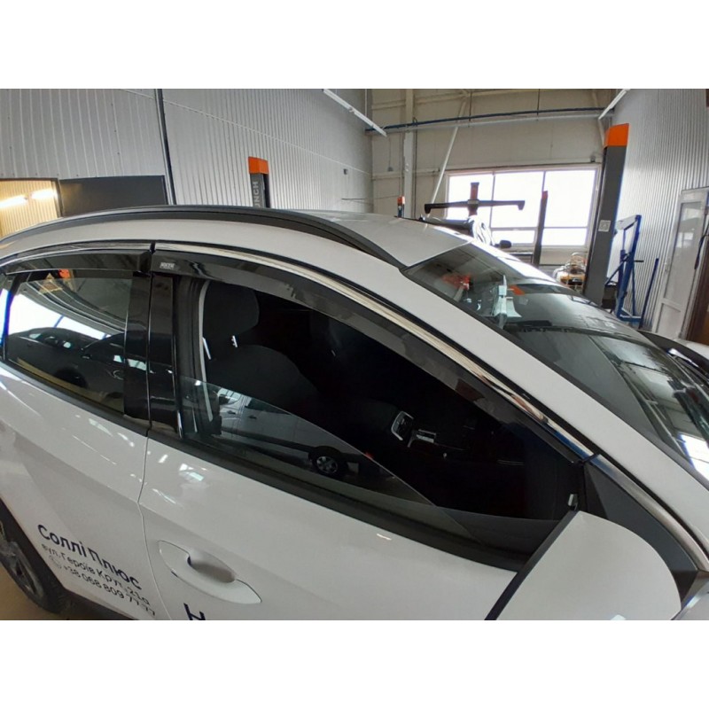Вітровики з хромом Niken Luxury (4 шт) для Hyundai Tucson NX4 2021- рр