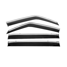 Ветровики с хромированным молдингом Niken Luxury (4 шт) для Infiniti QX80 2013-2024 гг