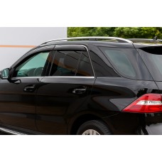 Ветровики с хромом Niken Luxury (4 шт) для Mercedes GLE/ML сlass W166