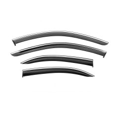 Вітровики з хромом Niken Luxury (SD, 4 шт) для Mercedes C-class W204 2007-2015рр