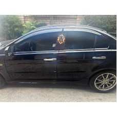 Вітровики з хромом Niken Luxury (4 шт) для Mitsubishi Lancer X 2008- рр
