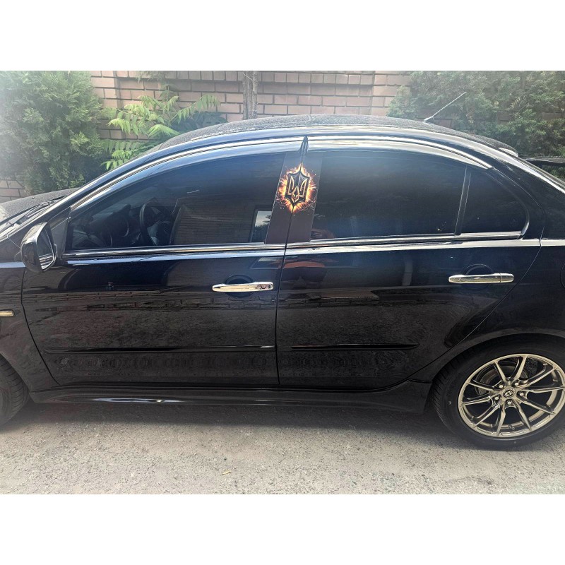 Вітровики з хромом Niken Luxury (4 шт) для Mitsubishi Lancer X 2008- рр