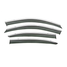 Вітровики з хромом Niken Luxury (SD, 4 шт) для Skoda Octavia II A5 2006-2010рр