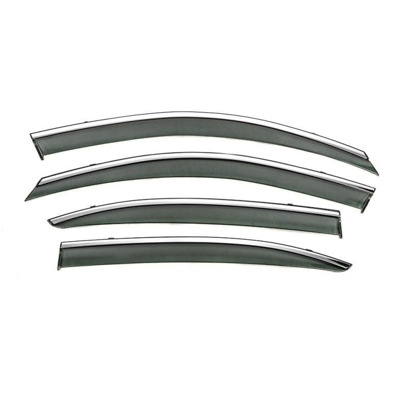 Вітровики з хромом Niken Luxury (SD, 4 шт) для Skoda Octavia II A5 2010-2013рр