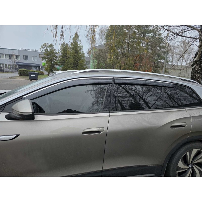 Вітровики з хромом Niken Luxury (4 шт) для Volkswagen ID.6