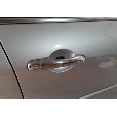 Накладки на ручки (4 шт., нерж.) OmsaLine - Італійська нержавійка для Renault Laguna 2007-2015 рр