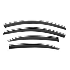 Ветровики с хромом Niken Luxury (EU, 4 шт) для Volkswagen Jetta 2011-2018 гг