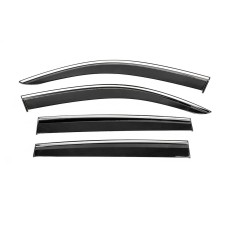 Ветровики с хромом Niken Luxury (4 шт) для Volkswagen Tiguan 2016-2023 гг
