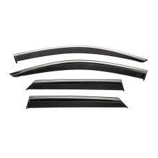 Вітровики з хромованим молдингом Niken Luxury (4 шт) для Volkswagen T-Cross 2019- рр