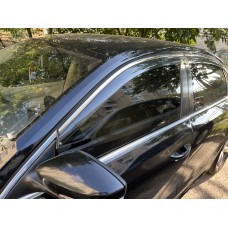 Ветровики с хромом Niken Luxury (USA, 4 шт) для Volkswagen Passat B7 2012-2015 гг