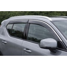Вітровики з хромованим молдингом Niken Luxury (4 шт) для Volvo XC40 2018- рр