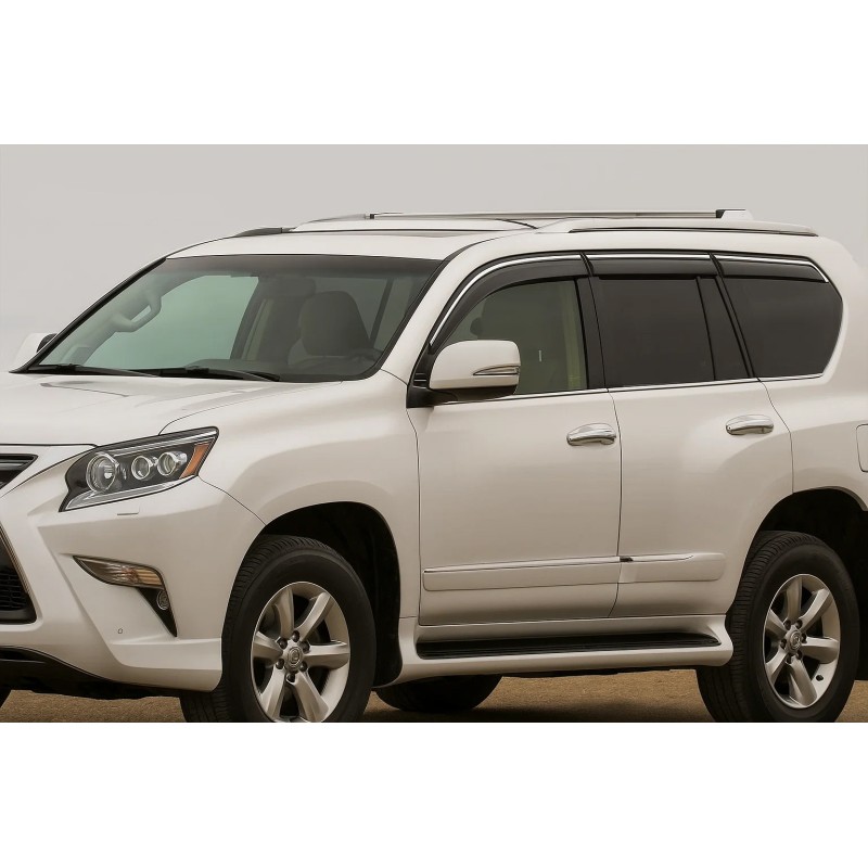 Ветровики с хромом Niken Luxury (6 шт) для Lexus GX460 2009-2023 гг